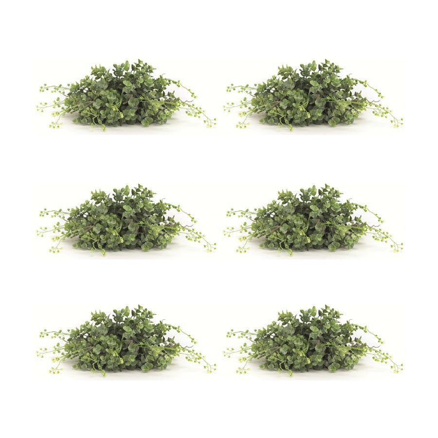 Melrose Spring Boxwood Foliage Half Orb, Set of 6, Green - 78657DS