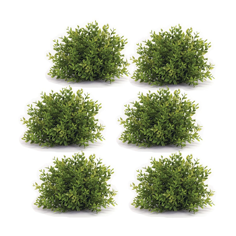 Melrose Spring 8" Mini Leaf Foliage Half Orb, Set of 6, Green - 78660DS