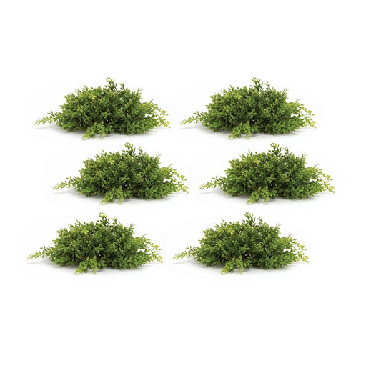 Melrose Spring Mini Leaf Foliage Half Orb, Set of 6, Green - 78661DS