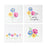 Melrose International Floral Tile Coaster, Set of 4, White/Black - 78687DS