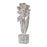Melrose White Washed Potted Floral Sculpture/Set-3, Grey/White/Brown