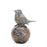Melrose International Perched Bird on Orb, Set of 2, Bronze/Blue/Brown