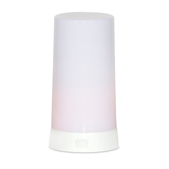 Melrose LED Flickering Light Pillar Candle with Remote, Set/2, White - 78836DS