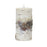 Melrose Int. LED Birch Designer Candle with Remote 7"H, Brown/White - 80254DS