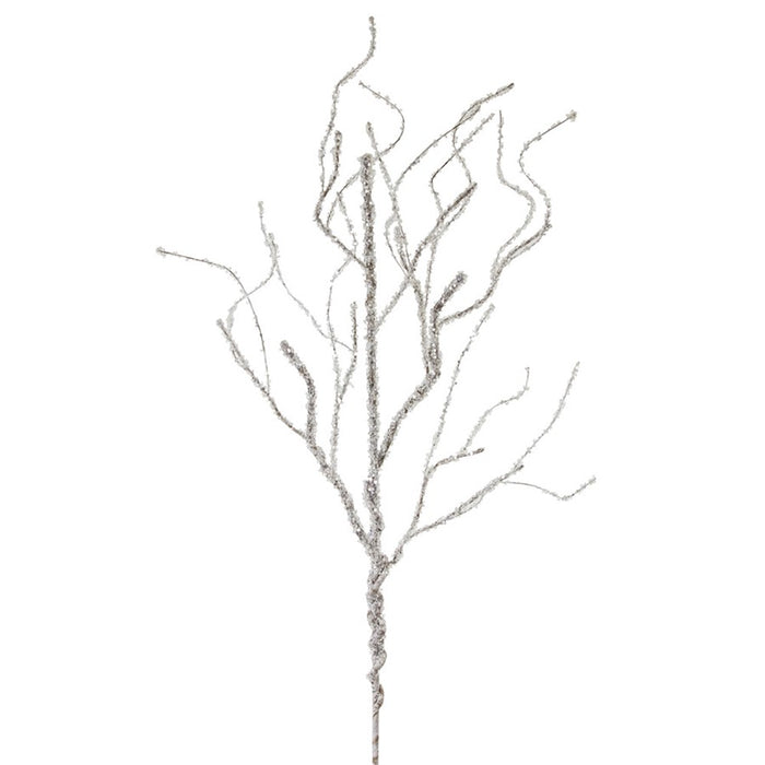 Melrose International Silver Twig Branch, Set of 6, Silver