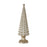Melrose Int. Geo Holiday Tree/Gold, Set of 3, Gold/White