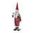 Melrose Frosted Long John Santa/Pine/List Accent, Set of 3, Red
