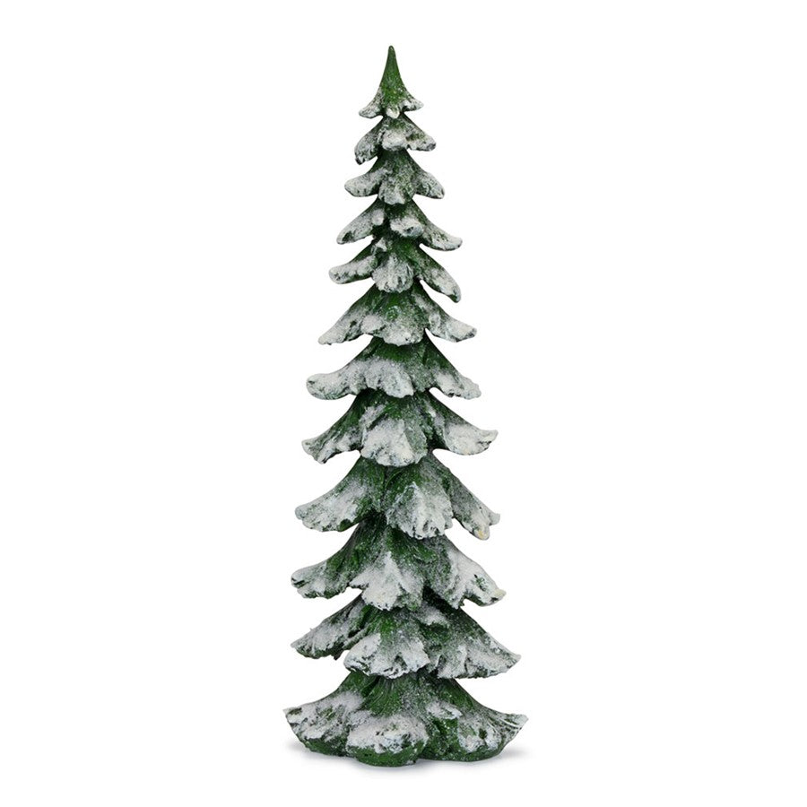 Melrose International Flocked Pine Tree 26"H, Green/White - 80595DS