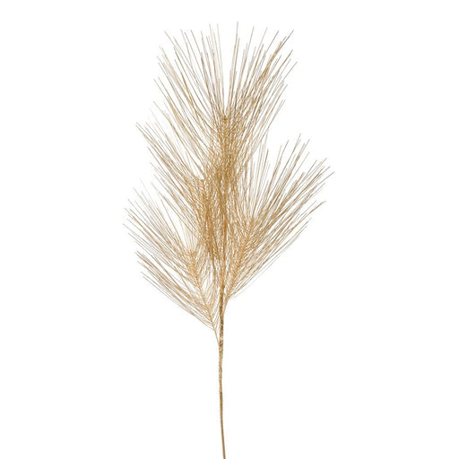 Melrose International Long Needle Pine Spray, Set of 12, Gold - 80619DS