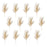 Melrose International Long Needle Pine Spray, Set of 12, Gold
