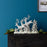 Melrose Snowy Deer/Trees Tabletop Display 16"L, Grey/White/Brown