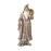 Melrose Stone Woodland Santa/Gold, Set of 3, White/Gold/Champagne