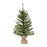 Melrose Mini Pine Tree/Burlap Bag/Pinecone Accents, Set of 2, Green