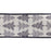 Melrose International Holiday Tree Wired Ribbon, Set of 2, Grey/White - 81011DS