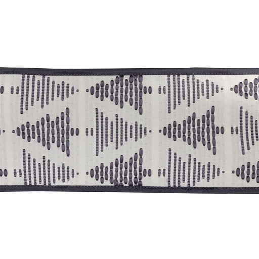 Melrose International Holiday Tree Wired Ribbon, Set of 2, Grey/White - 81011DS