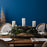 Melrose Frosted Pine/Eucalyptus Holiday Centerpiece Candle Holder 31"L