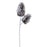 Melrose International Flocked Snowy Pine Cone Spray, Set of 6, White - 81313DS