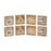 Melrose Rustic Wood Christmas Block Decor, Set of 8, Brown/White - 81472DS