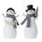 Melrose Holiday Snowman Figurine/Tree/Joy Accent, Set/4, Black/White