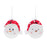 Melrose Whimsical Snowman Ball Ornament/Hat, Set of 6, White/Red - 81599DS