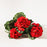 Melrose International Geranium Floral Bush, Set of 2, Green/Red/Brown
