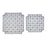 Melrose Woven Wood Square Wall Hanging, Set of 2, Grey/White - 82055DS