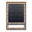 Melrose Weekly Calendar Blackboard w/ Hooks 34.25"H, Brown/Metal Grey - 82066DS