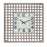 Melrose International Lattice Wood Wall Clock 29.5"SQ, Beige - 82100DS