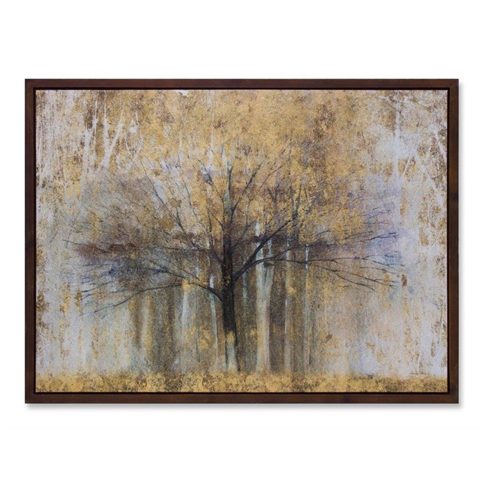 Melrose Painted Landscape Canvas Wall Decor/Wood Frame/Gold 31.5"L, Bl - 82166DS