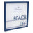 Melrose Beach Life Magnetic Memo Board 15.75"SQ, Blue/White - 82315DS
