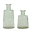 Melrose International Glass Bottle Vase, Set of 2, Green - 82381DS