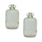 Melrose International Sage Green Glass Jug Vase, Set of 2 - 82391DS