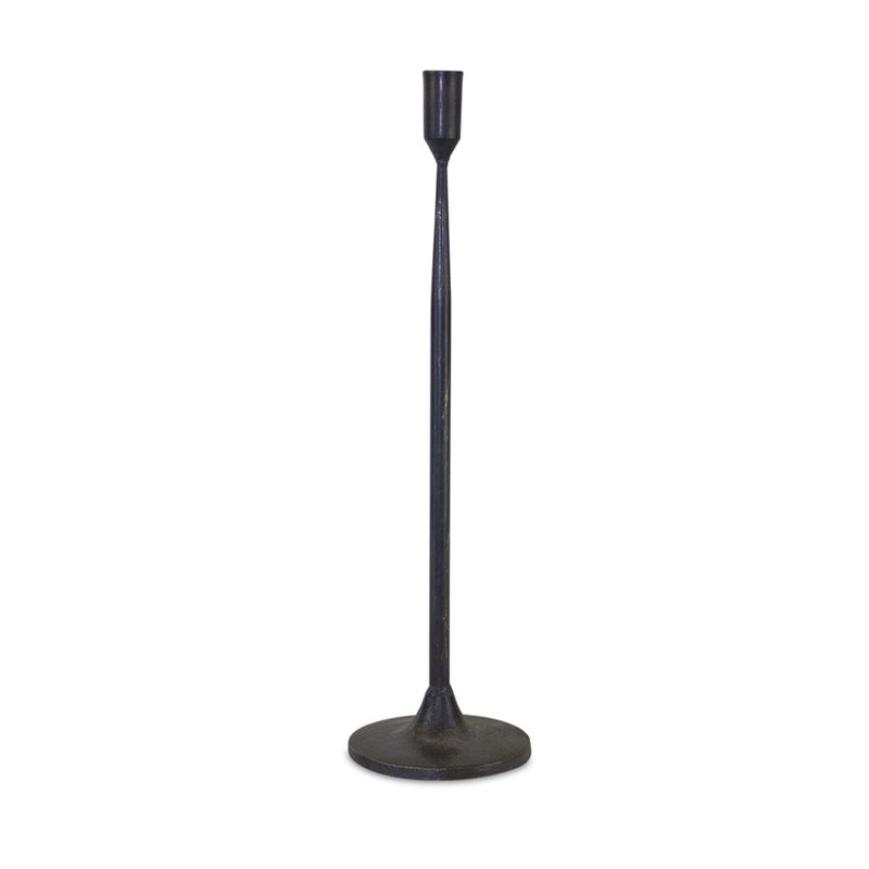 Melrose International Metal Taper Candle Holder, Set of 2, Black