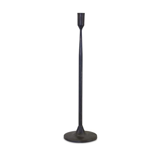 Melrose International Metal Taper Candle Holder, Set of 2, Black