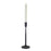 Melrose International Metal Taper Candle Holder, Set of 2, Black