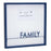 Melrose International Family Magentic Memo Board 15.75"SQ, Blue/White - 82505DS