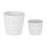Melrose International Porcela, Face Planter, Set of 2, White - 82513DS