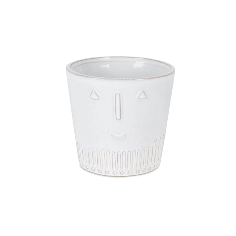 Melrose Porcelain Face Planter (Set of 2), White