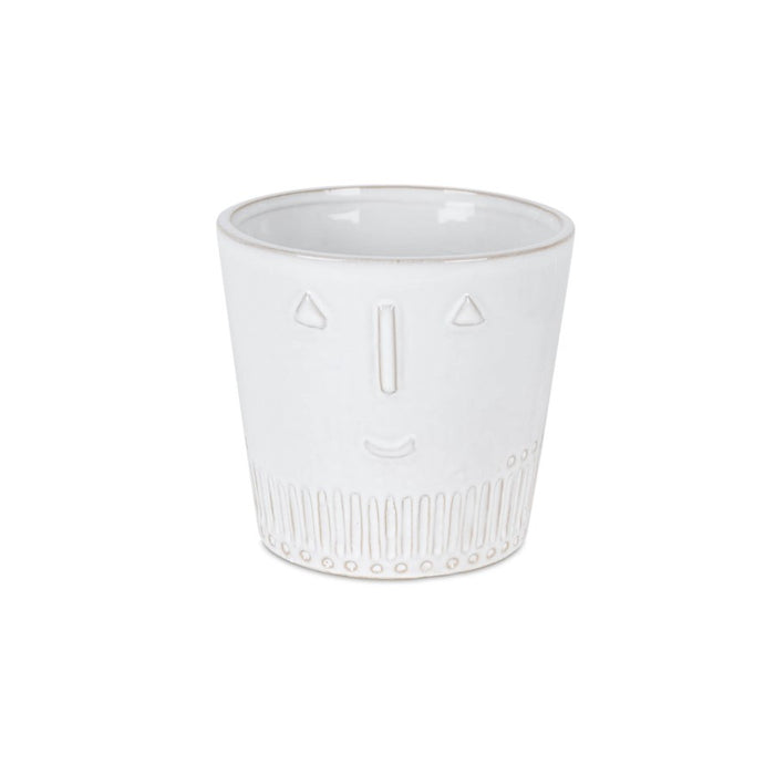 Melrose International Porcela, Face Planter, Set of 2, White