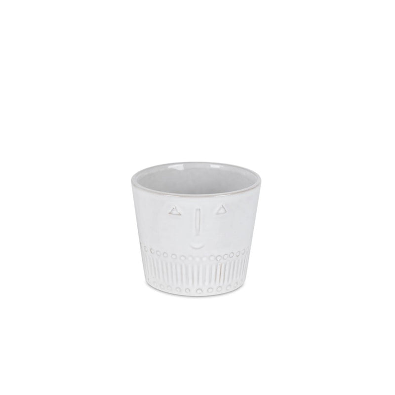 Melrose Porcelain Face Planter (Set of 2), White
