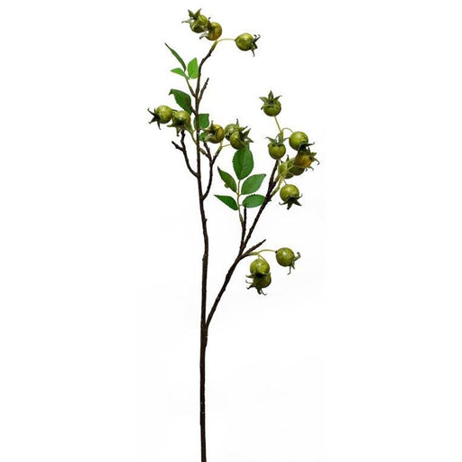 Melrose International Green Rose Hip Twig Branch, Set of 4 - 82592DS
