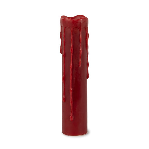 Melrose Red LED Dripping Wax Designer Candle with Remote, Set of 2