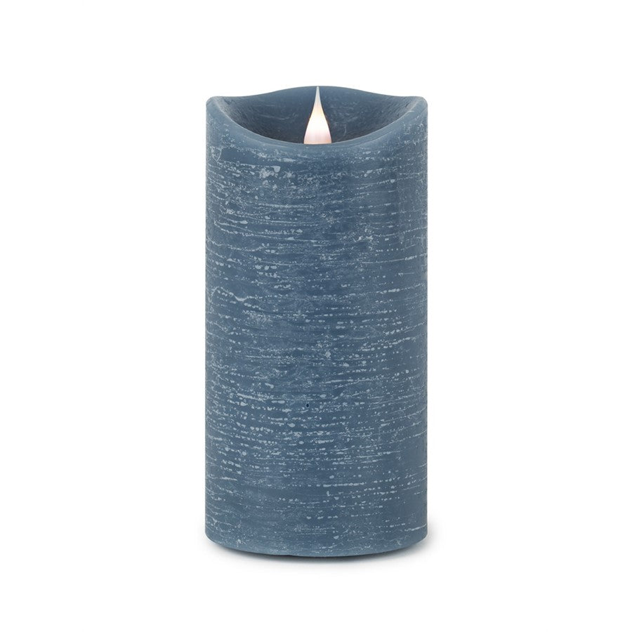 Melrose Int. Blue Simplux LED Designer Wax Candle with Remote, Blue - 82669DS