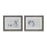 Melrose International Framed Dog Print, Set of 2, Grey/White - 82799DS
