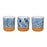 Melrose Watercolor Planter/Terra Cotta Accent, Set/3, Brown/Blue/White - 82839DS