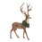 Melrose Holiday Standing Deer Figurine/Wreath Accent, Set of 2, Green