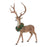 Melrose Holiday Standing Deer Figurine/Wreath Accent, Set of 2, Green