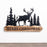 Melrose Wood Merry Christmas Sign/Cut Metal Forest Accent, Set of 2, B