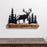 Melrose Wood Merry Christmas Sign/Cut Metal Forest Accent, Set of 2, B