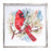 Melrose Winter Cardinal/Pine Branch Framed Print, Set of 2, White/Red